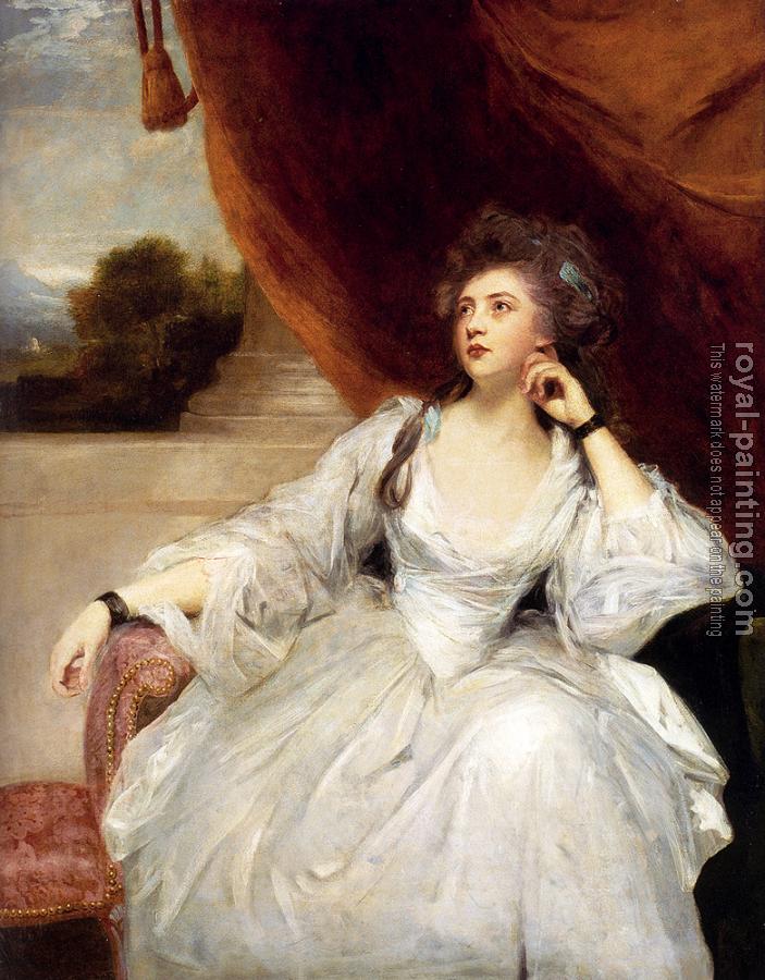 Joshua Reynolds : Portrait Of Mrs. Stanhope